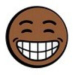 Emoji of someone who is happy,.