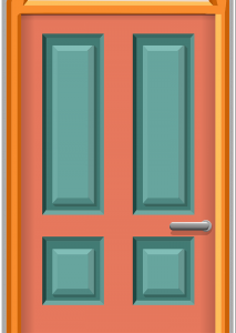 A door.