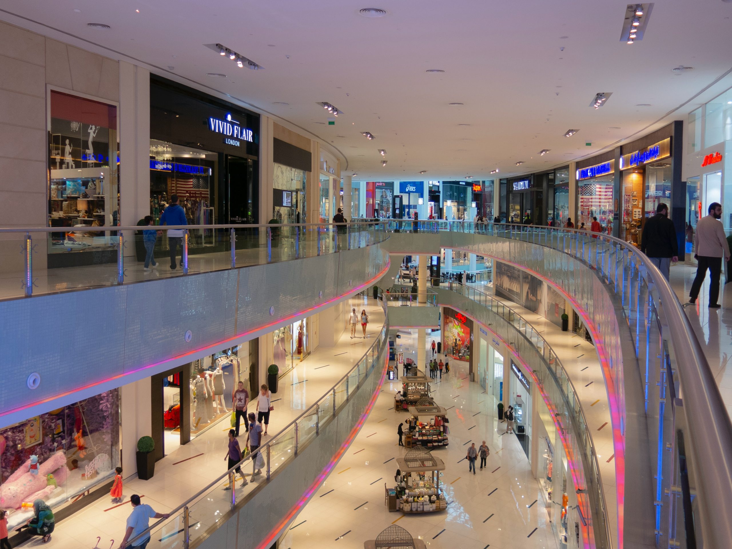 A shopping mall.