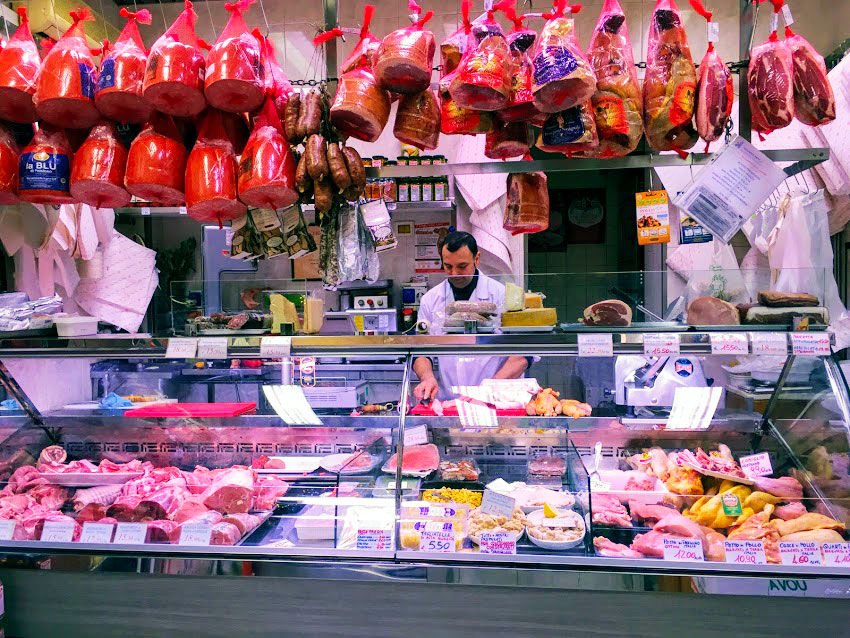 Store selling cuts of meat